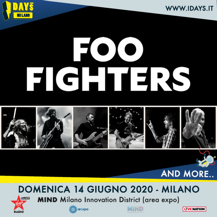 I-Days 2020: i Foo Fighters sono gli headliner della giornata del 14 giugno